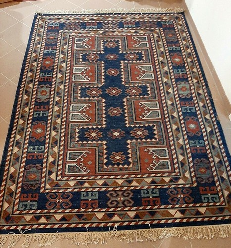 Alter kelim blaugrundig - -,