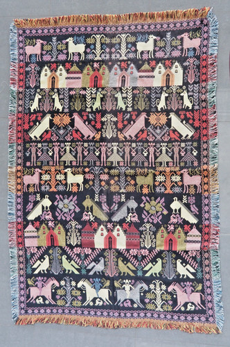 Handgewebter kilim wandteppich - handgewebter, kilim/wandteppich